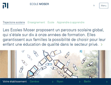 Tablet Screenshot of ecolemoser.ch